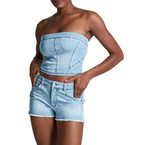 NEW COMMANDO do it all denim tube top in washed indigo - Picture 1 of 2